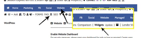 Lender Widget Navigation Lender Widget Navigation