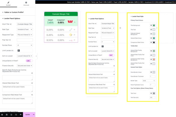 Margin Loan Elementor