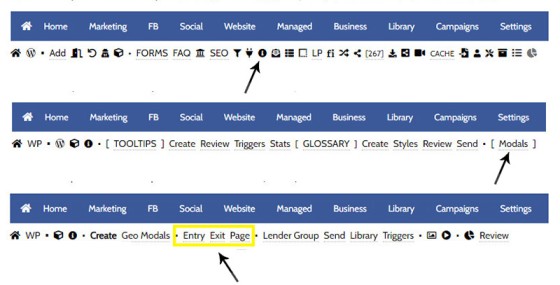 Modal Entry Exit Navigation