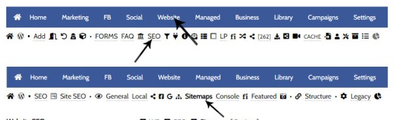 Website Sitemap Navigation