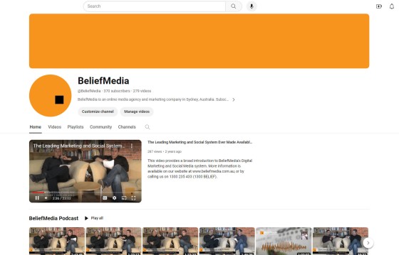 YouTube BeliefMedia Channel Banner Updated