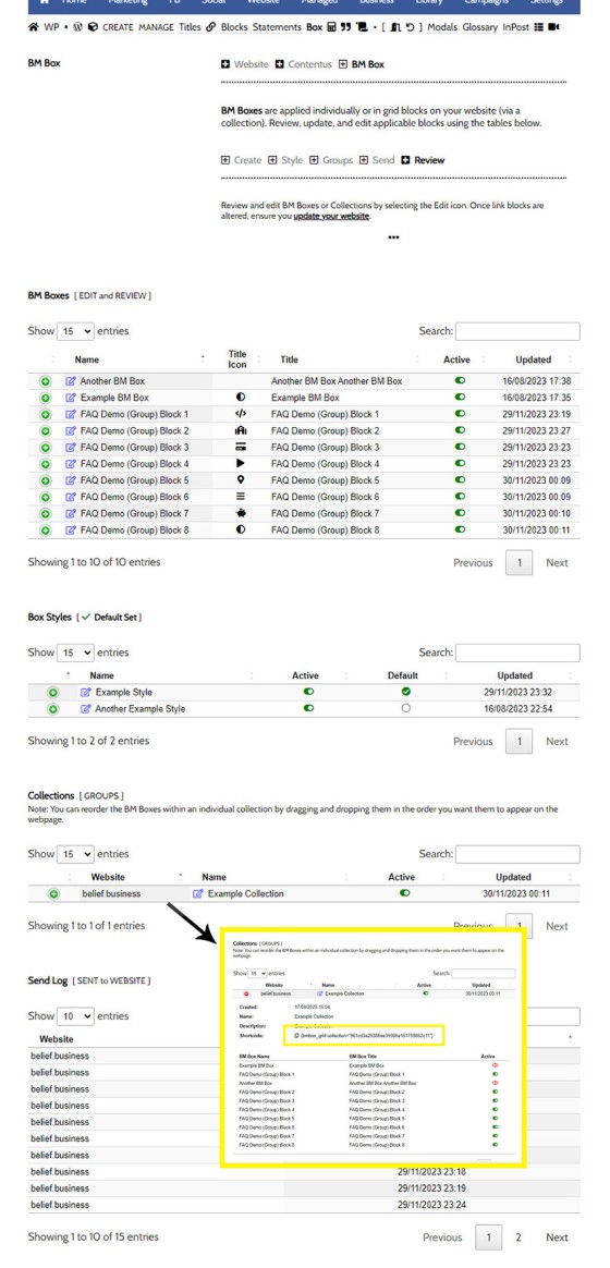 BM Box Review Panel