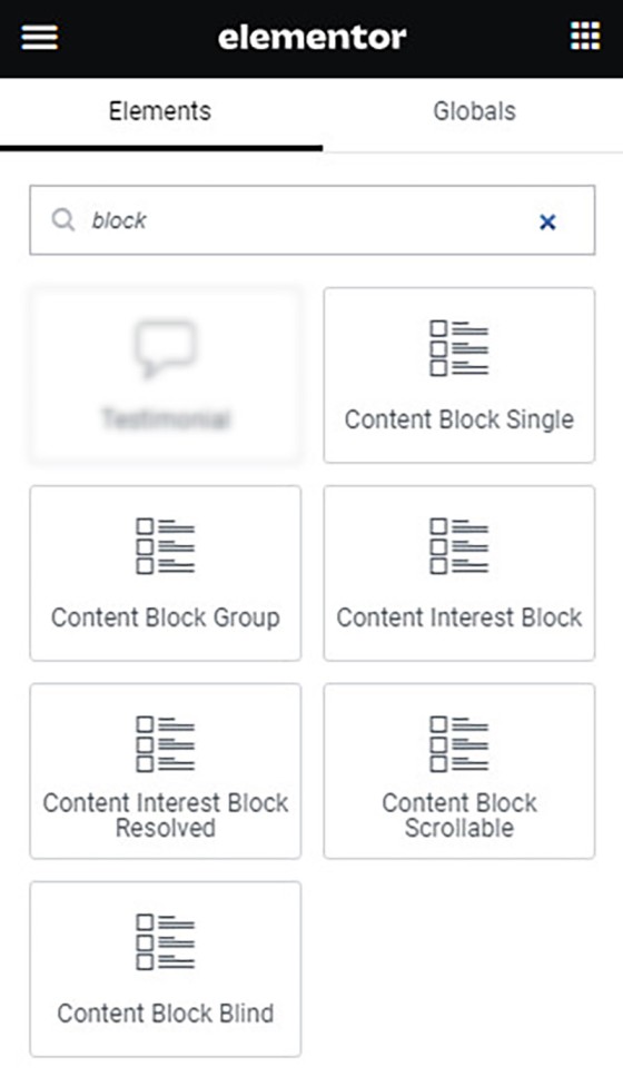 Content Blocks Elementor