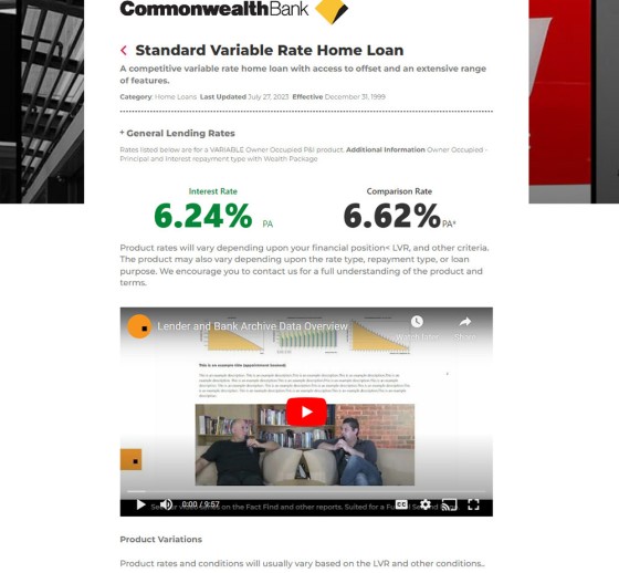 Lender Product Page Video