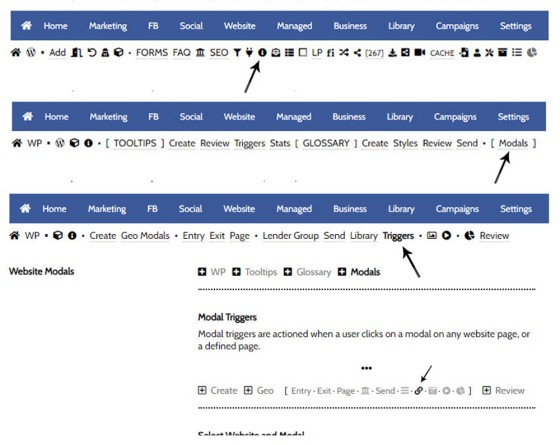 Modal Trigger Navigation Modal Trigger Navigation