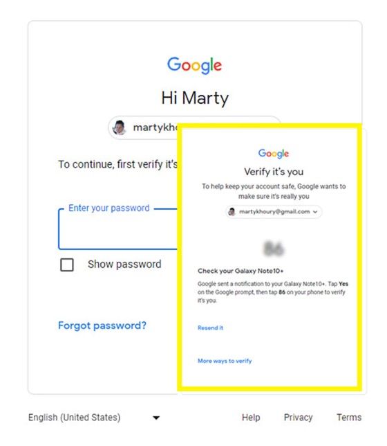 YouTube Login Security