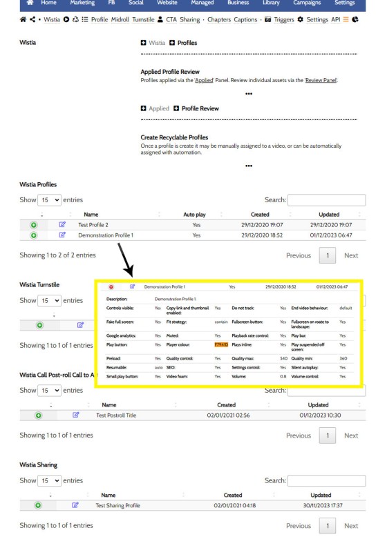 Wistia Profile Review Edit