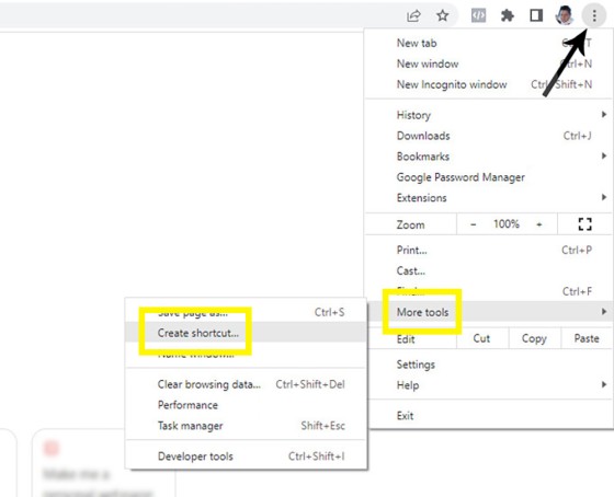 Application Shortcut