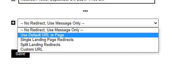 Conditional Redirect Types