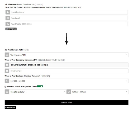 Business Nonconforming Form Business Nonconforming Form