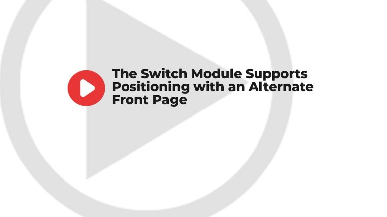Website Switch Website Switch Module