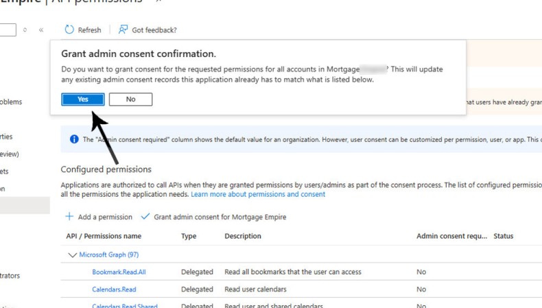 Graph Admin Consent