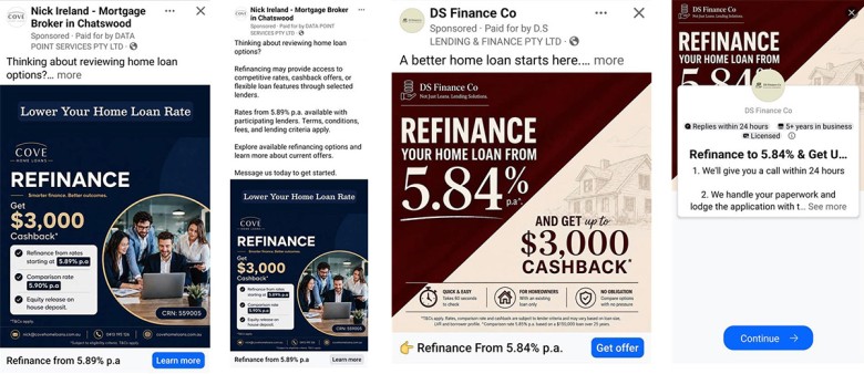 Advertisements from Nick Ireland and DS Finance Advertisements from Nick Ireland and DS Finance