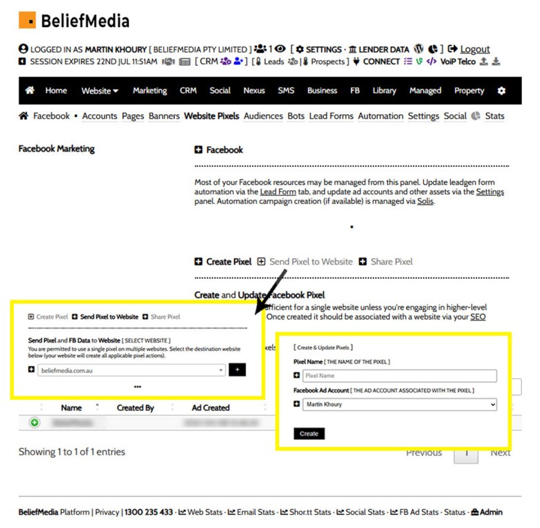 Facebook Management in Yabber Facebook Management in Yabber