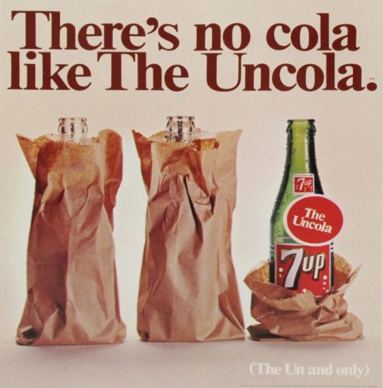 7UP Uncola Advertisement, 1960s 7UP Uncola Advertisement, 1960s