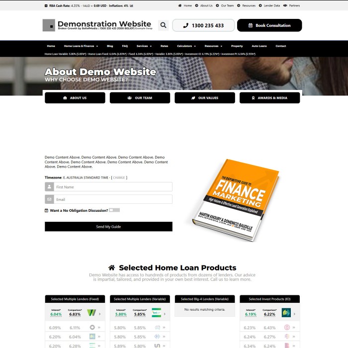 The About Page
