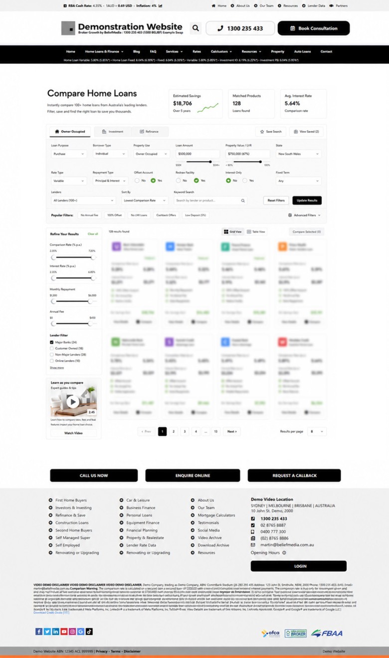 BM Mortgage Comparison Engine BM Comparison Engine