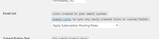Email Subscription Routing