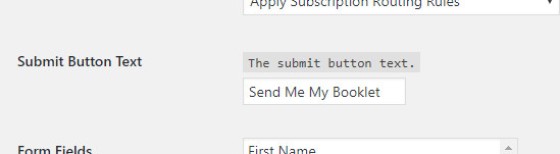 Submit Button Text