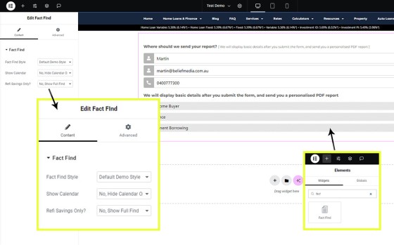Broker Fact Find Elementor Broker Fact Find Elementor