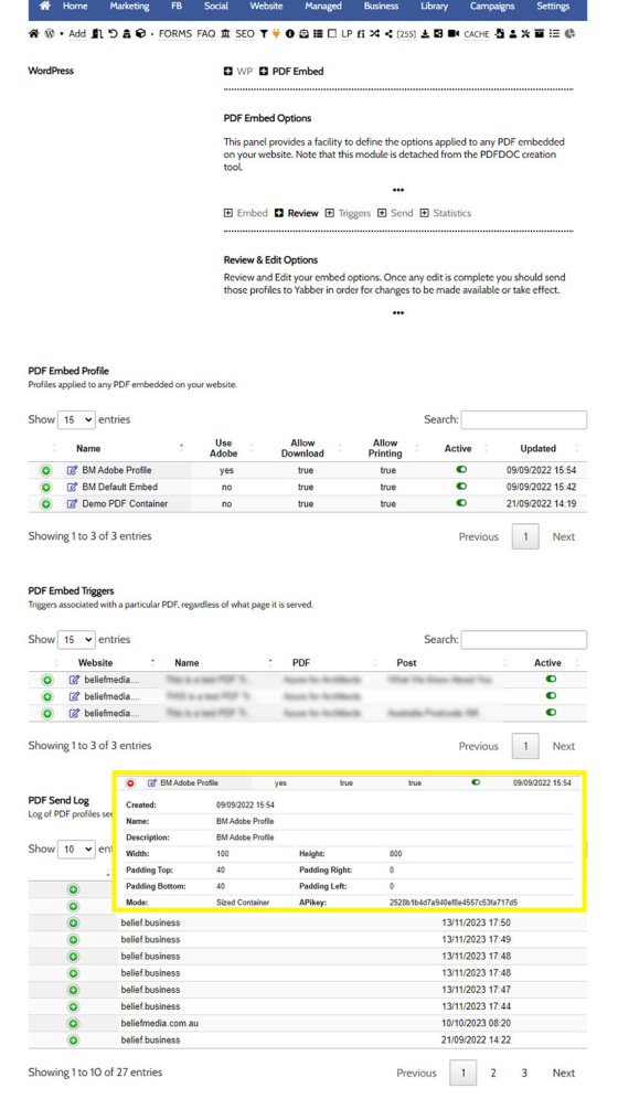 PDF Embed Review Panel