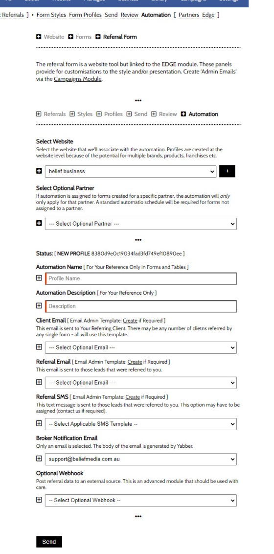 Referral Form Automation