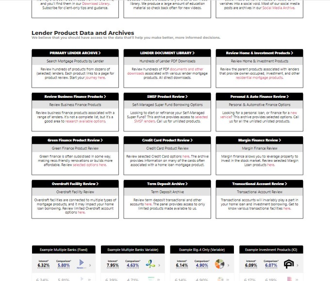 Resources Lender Data Links