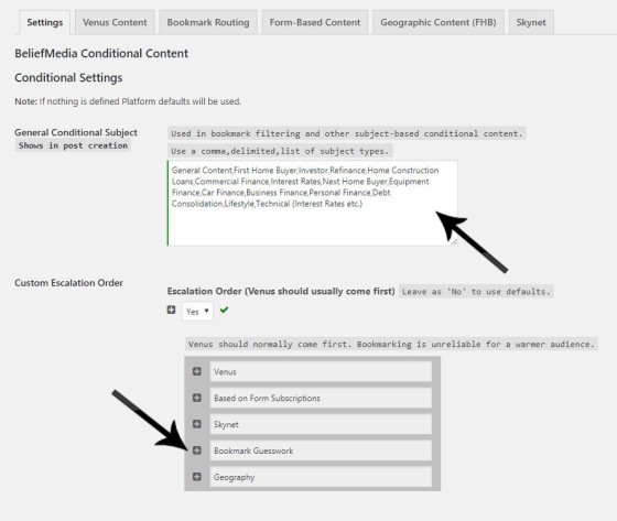 Conditional Website Content Conditional Website Content