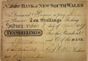 First Bank Deposit, Bank of NSW