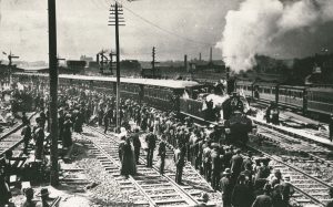 First train leaving new (third) Sydney Station 1906