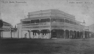 Australian Joint Stock Bank, Toowoomba, ca. 1905.